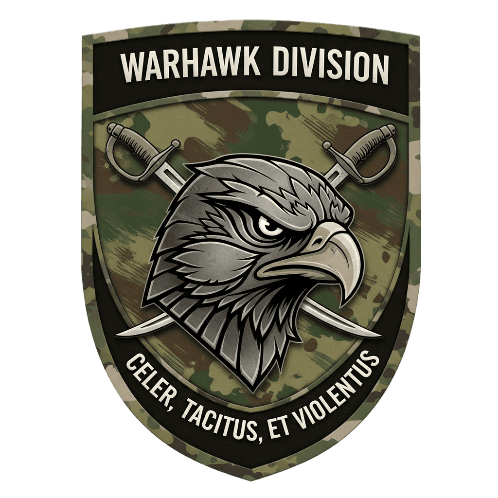 Hawk's head, black title bar